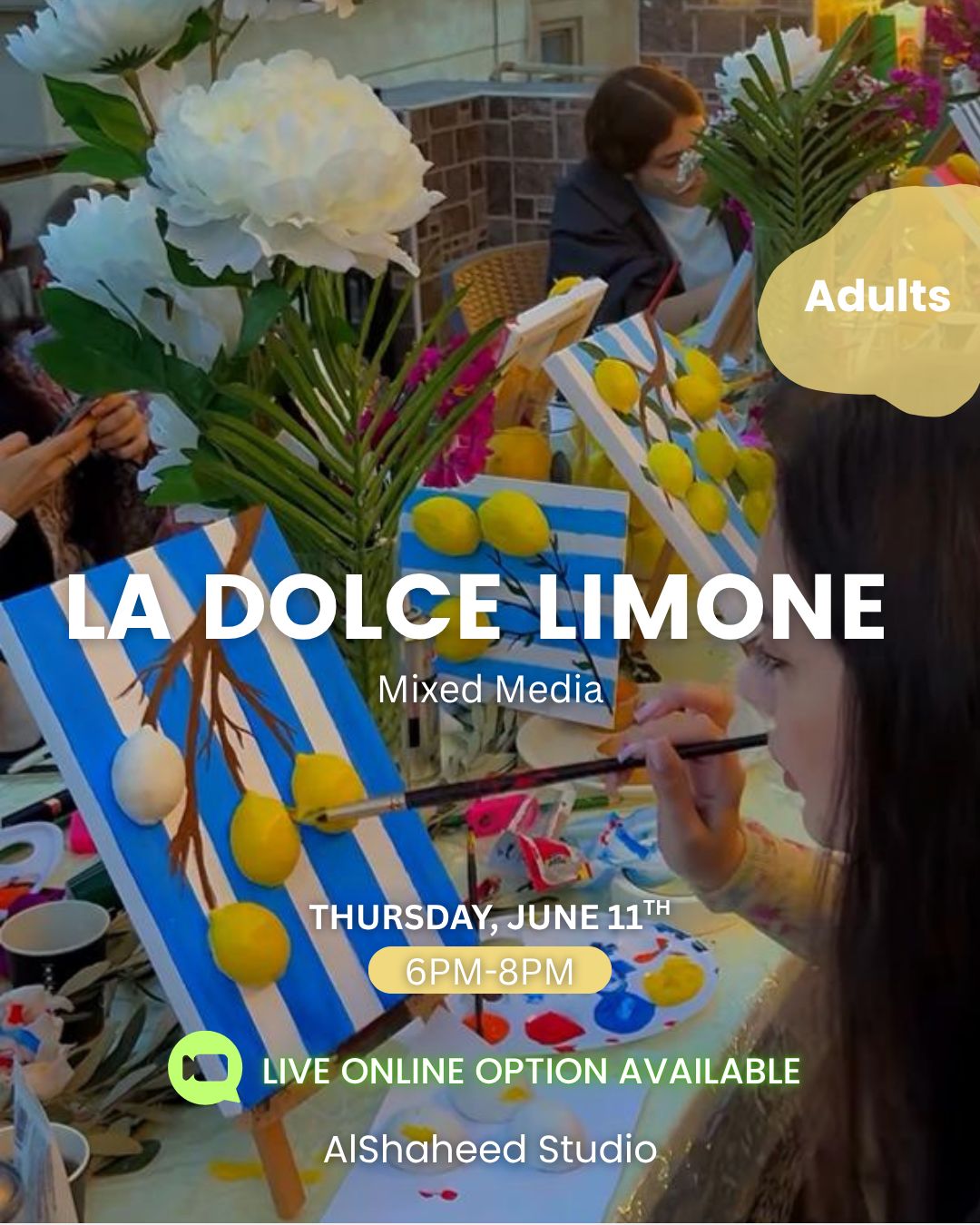LA DOLCE LIMONE - ARTISTIC NIGHTS - THU. JUNE 11TH, 6:00pm - 8:00pm