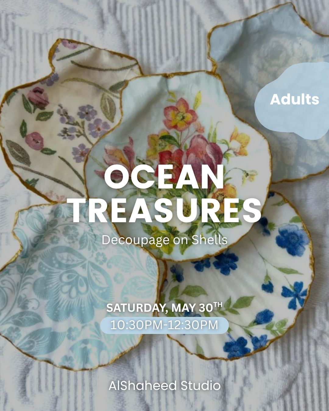 OCEAN TREASURES - SAT. MAY 30TH, 10:30AM-12:30PM