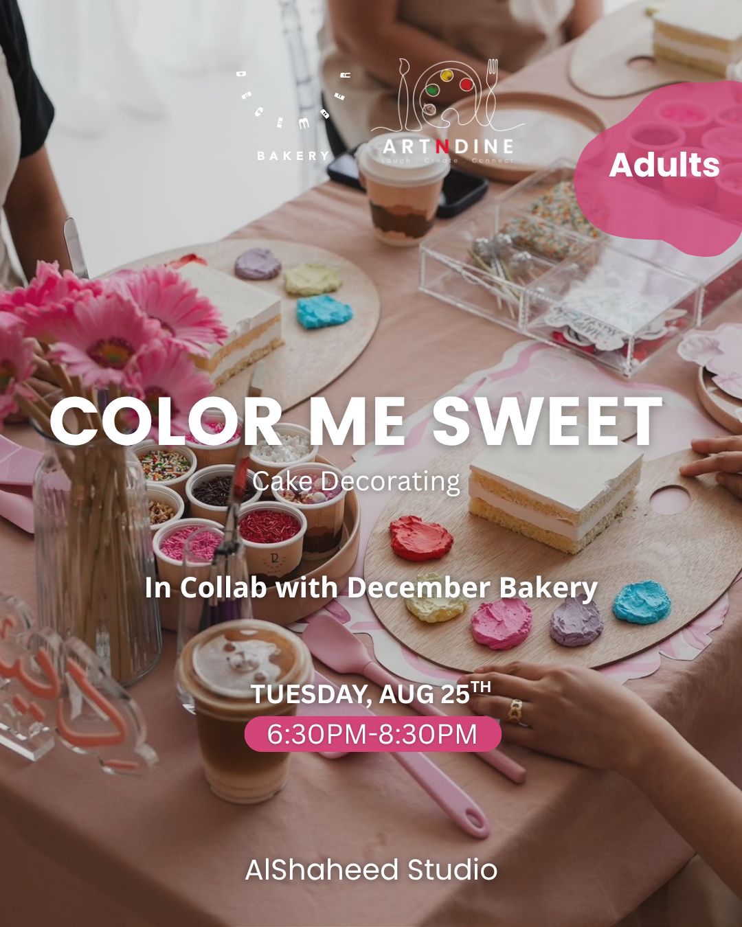 COLOR ME SWEET - ARTISTIC NIGHT - TUE. AUG 25TH 6:30PM-8:30PM
