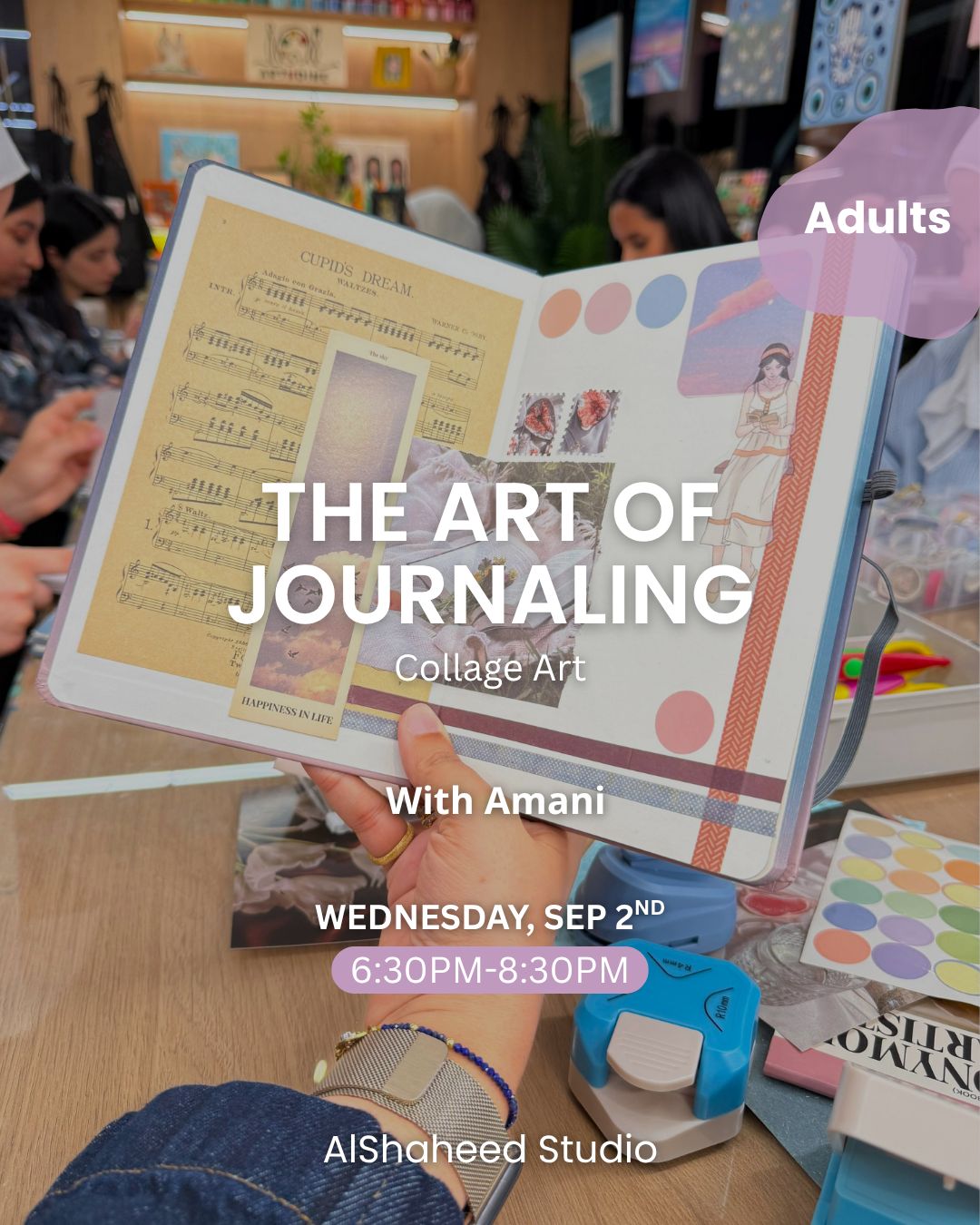 THE ART OF JOURNALING - ARTISTIC NIGHT - WED. SEP 2ND 6:30PM-8:30PM