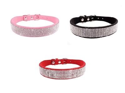 Collier en daim brillant