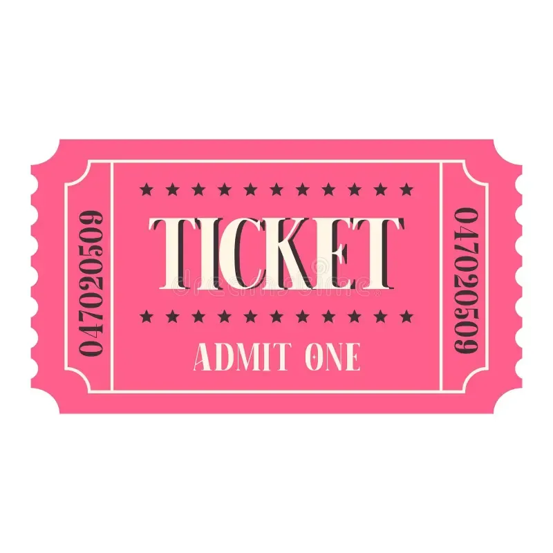 Raffle Ticket - A Splash of Pink