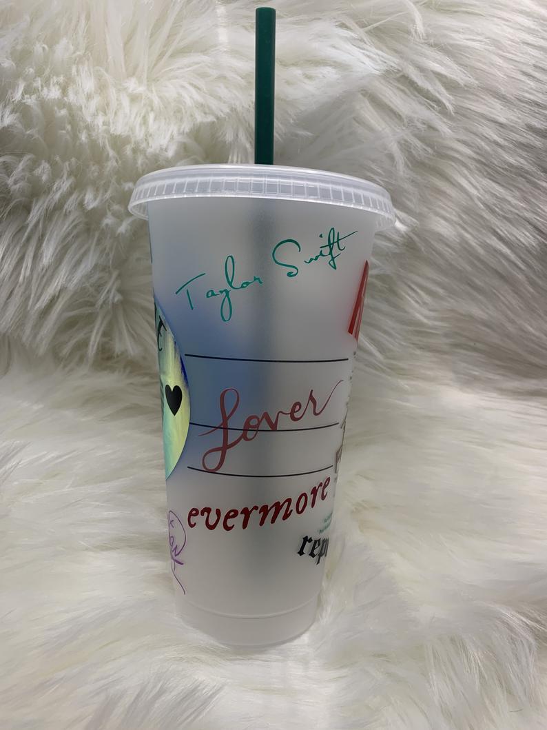 Taylor Swift Albums Eras Custom Starbucks Cold Cup 24 oz