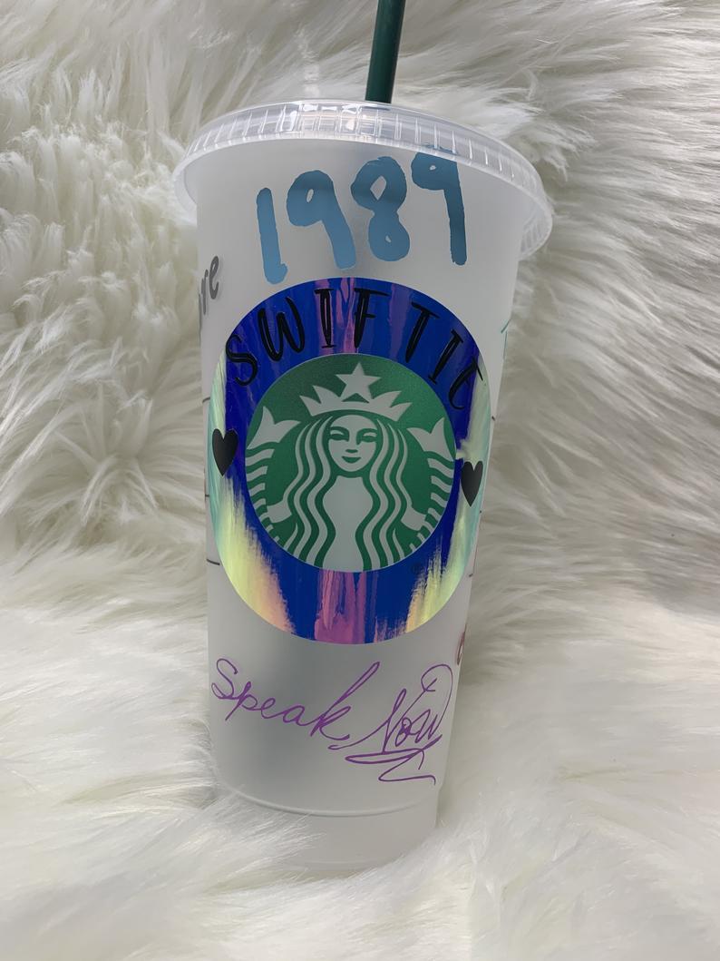 Taylor Swift Albums Eras Custom Starbucks Cold Cup 24 oz