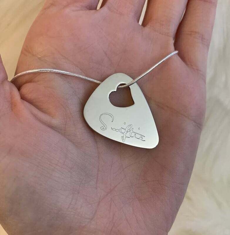 Swiftie Engraved Guitar Pick Necklace