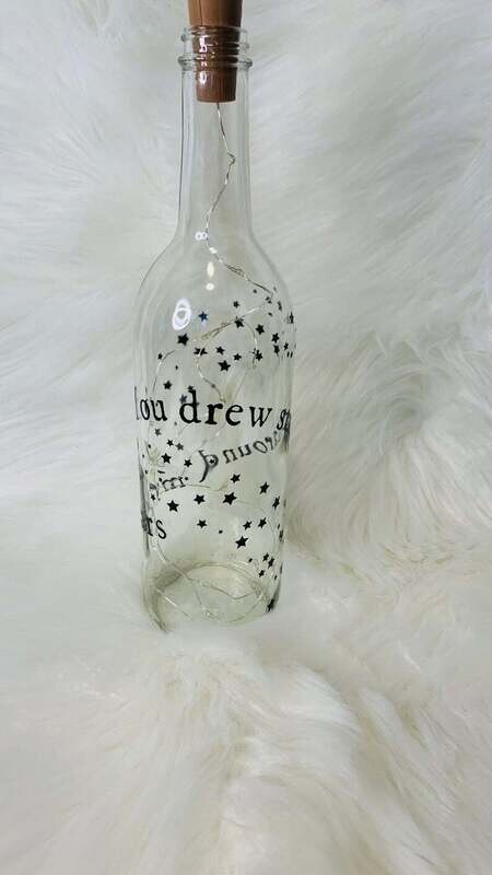 Taylor Swift inspired lyric LED decorative wine bottle