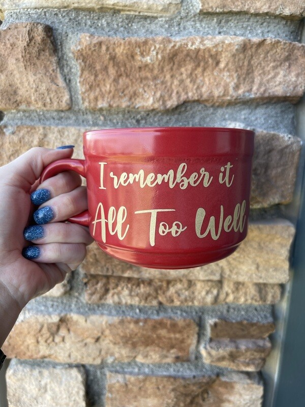 Red Taylor&#39;s Version  All Too Well Mug