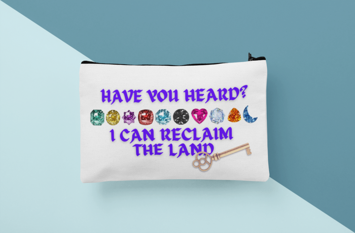 Bejeweled &quot;Have you heard&quot; Cosmetic Bag