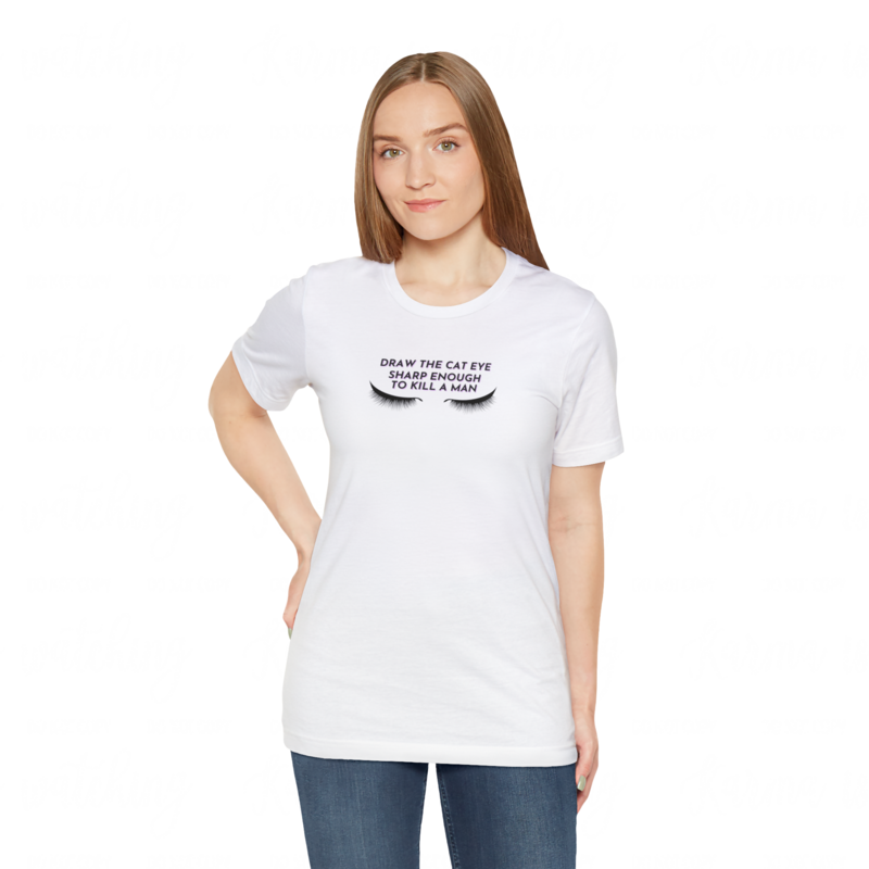 "Draw a Cat Eye Sharp Enough to Kill a Man" Midnights Vigilante Shit Inspired Shirt