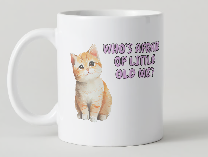 Who&#39;s Afraid of Little Old Me?  - Inspired Mug The Tortured Poets Department 