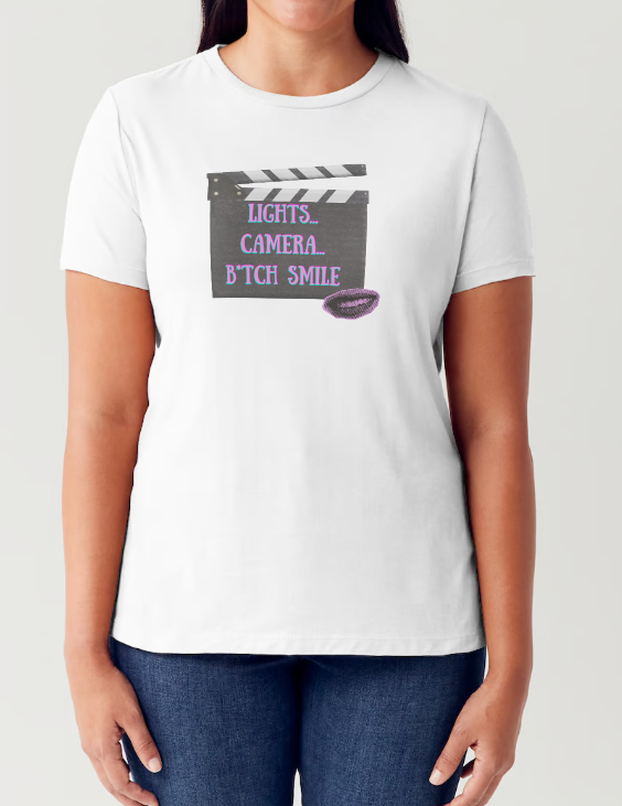 The Tortured Poets Department I Can Do It With a Broken Heart "Lights... Camera... B*tch Smile" Shirt