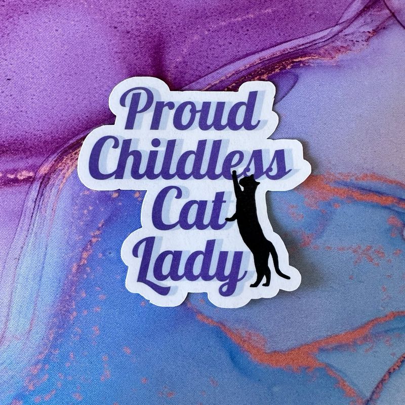 Childless Cat Lady Sticker