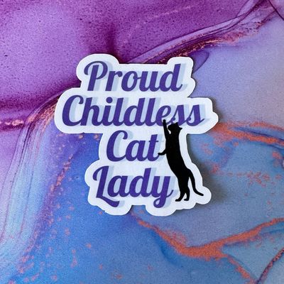 Childless Cat Lady Sticker
