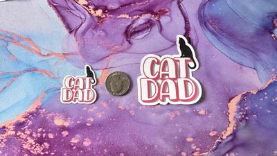 Cat Dad Sticker