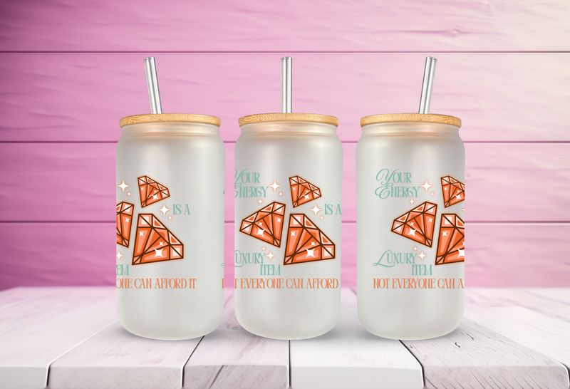 &quot;Your energy&quot; Quote Glass Can-Style Tumbler