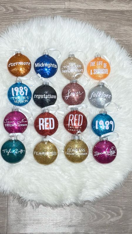 Individual Taylor Swift Album Ornaments
