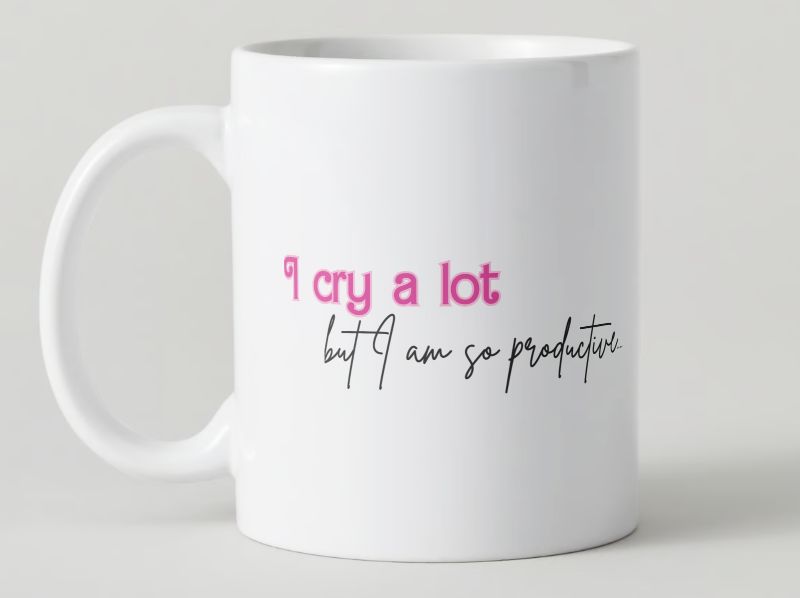 The Tortured Poets Department I Can Do It With a Broken Heart I Cry A Lot Mug