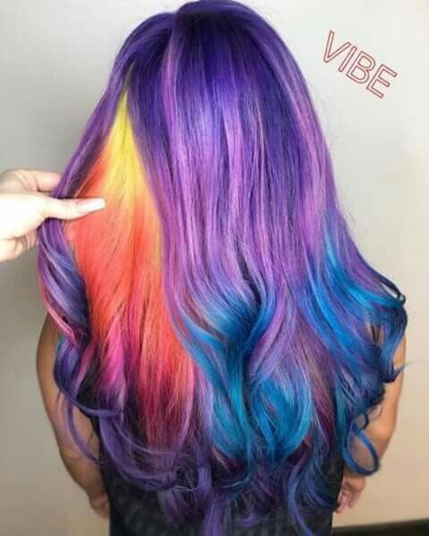 Multi colored hair