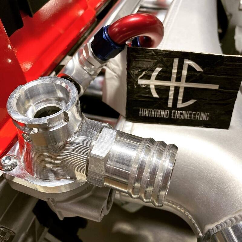 FORD 6CYL BILLET THERMOSTAT HOUSING/EXPANSION DELETE