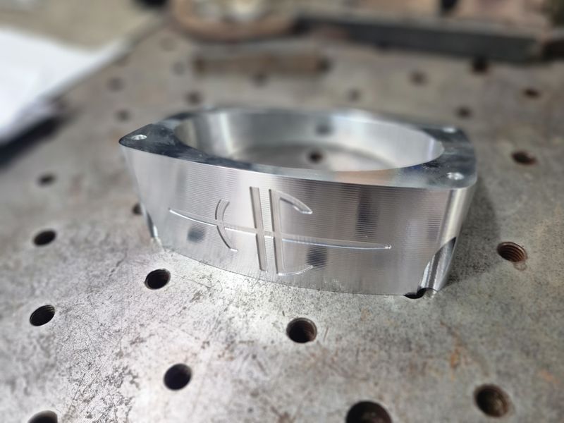 Whipple supercharger throttle body adaptor - 20 degree