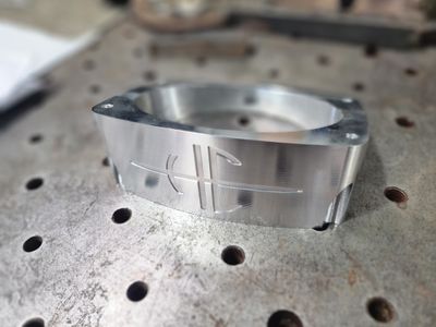 Whipple supercharger throttle body adaptor - 20 degree
