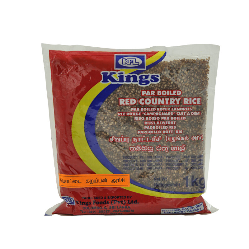 Kings Par Boiled Rice 20 x 1 kg