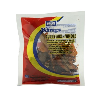 Kings Curry Mixed Whole 100 x 50 g