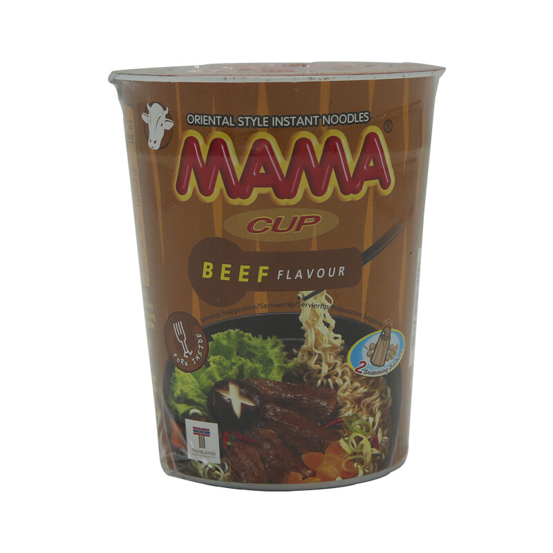Mama Inst.noodle Cup Beef 16 x 70 g