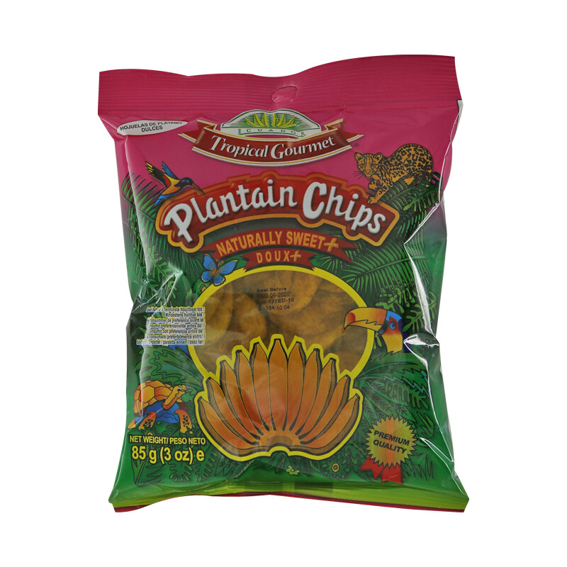 Tropical Gourmet Plantain Chips Extra Sweet 20 x 85 g