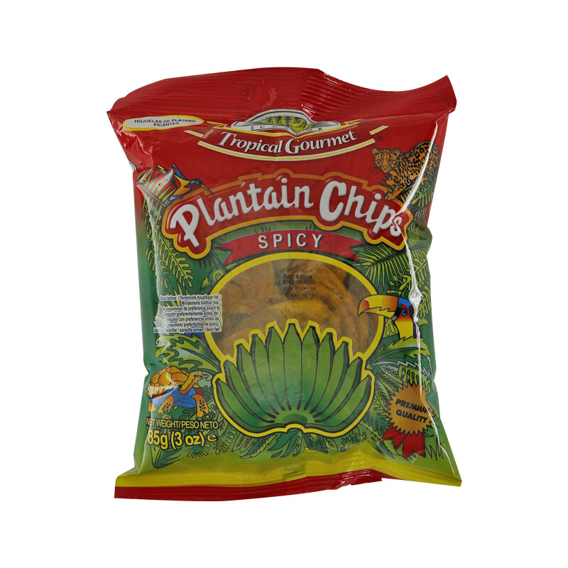 Tropical Gourmet Plantain Chips Spicy 20 x 85 g