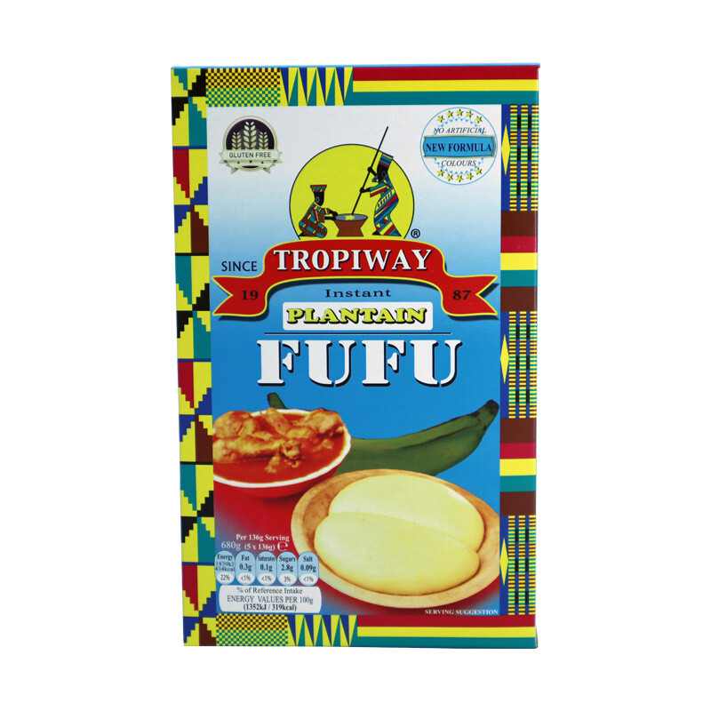 Tropiway Fufu Flour Plantain 24 x 680 g