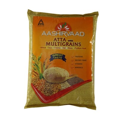 Ashirwad Atta Flour Multigrains 4 x 5 kg