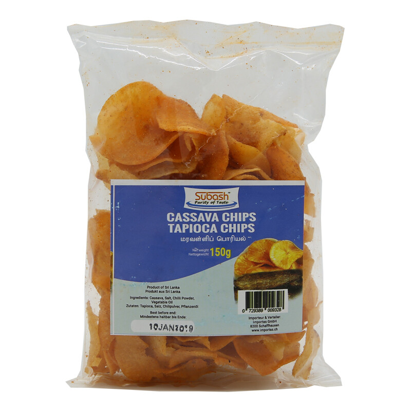 Subash Cassava Chips SL 24 x 150 g
