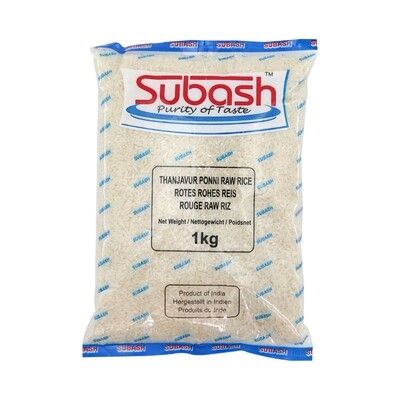 Subash Ponni Raw Rice 20 x 1 kg