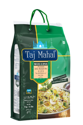 Taj Mahal Maxi Long Creamy Sella Basmti Rice 4 x 5 kg