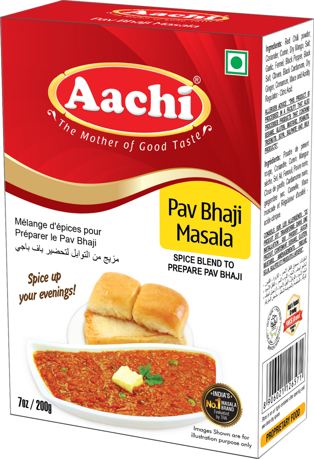 Aachi Pav Bhaji Masala 10 x 200 g