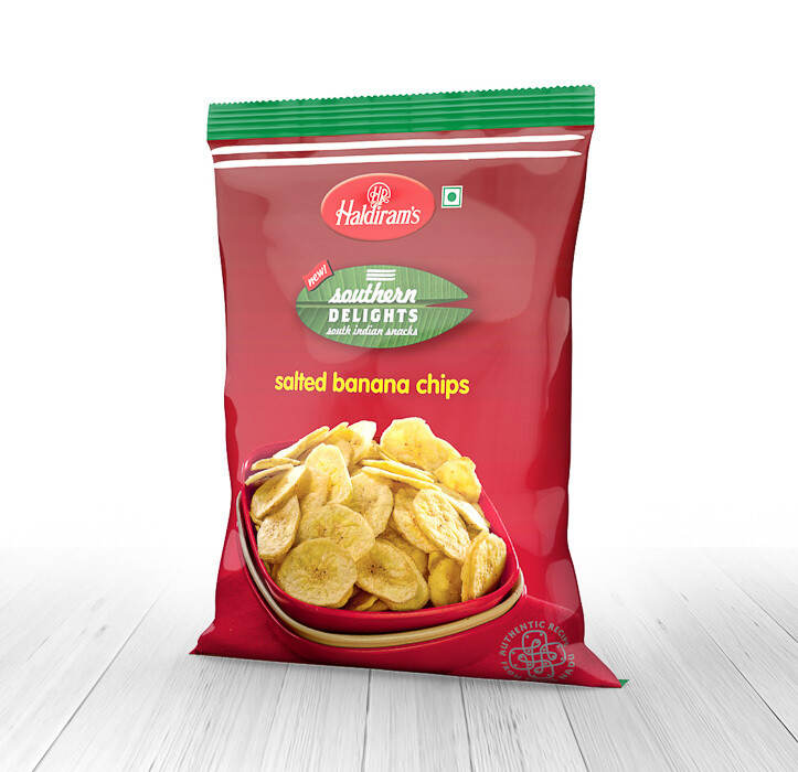 Haldiram Banana Chips Yellow Salted 6 x 180 g