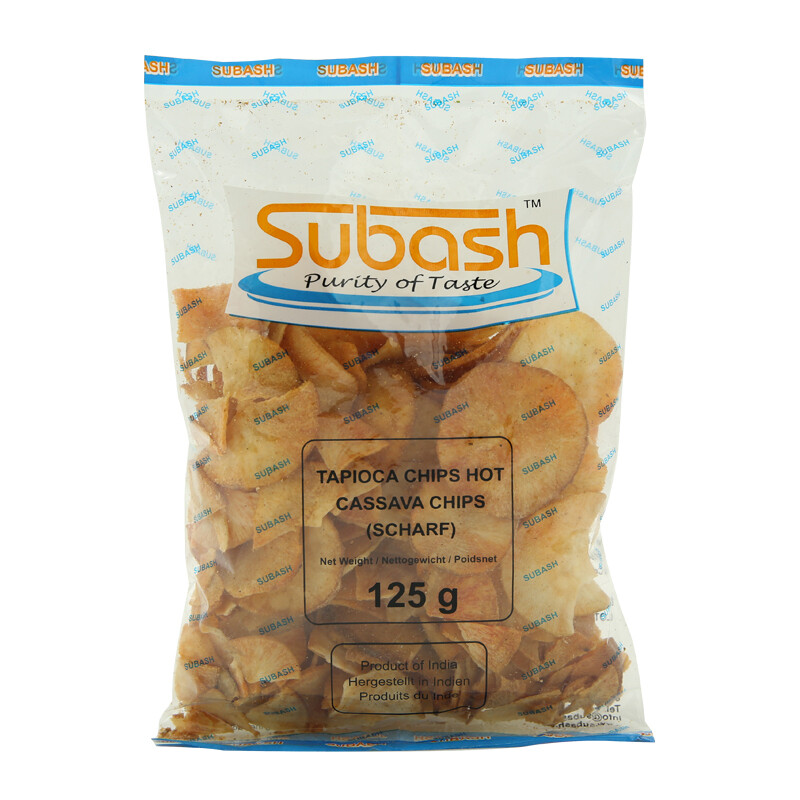 Subash Tapioca Chips  25 x 125 g