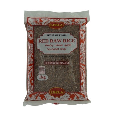 Leela Red Raw Rice-Un Polished 24 x 1 kg