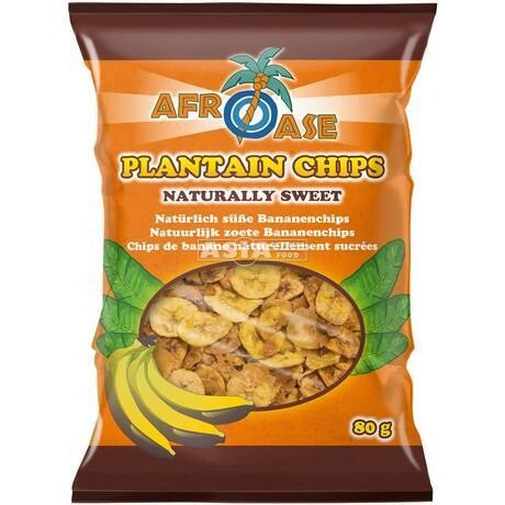 Afroase Plantain Chips Sweet 20 x 80 g