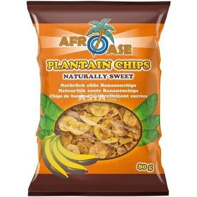 Afroase Plantain Chips Sweet 20 x 80 g