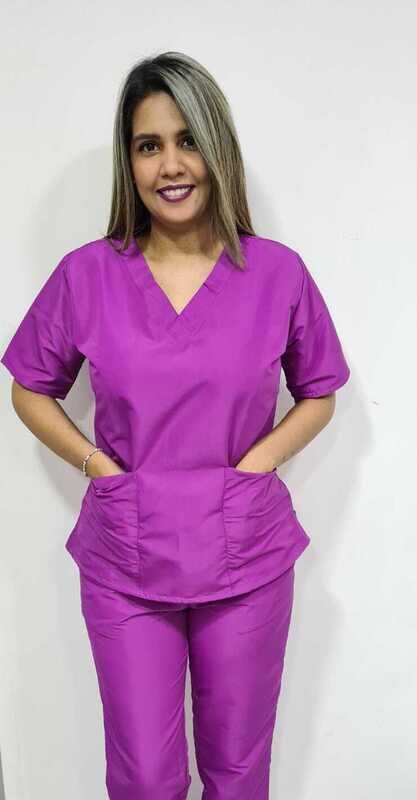 Conjunto antifluido cuello en V