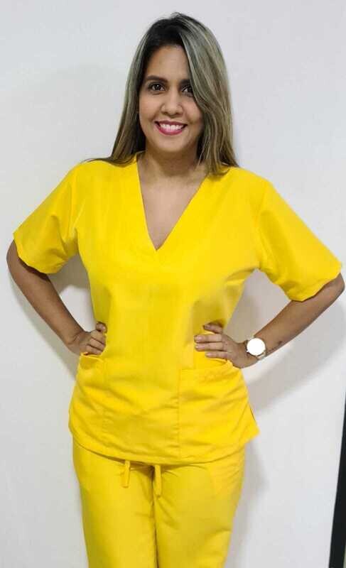Conjunto antifluido cuello en V