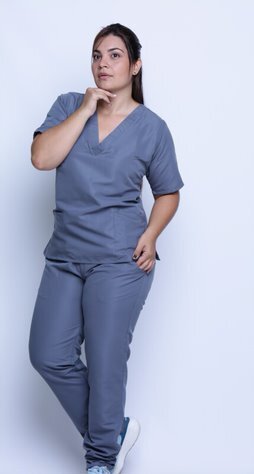 Conjunto antifluido cuello en V