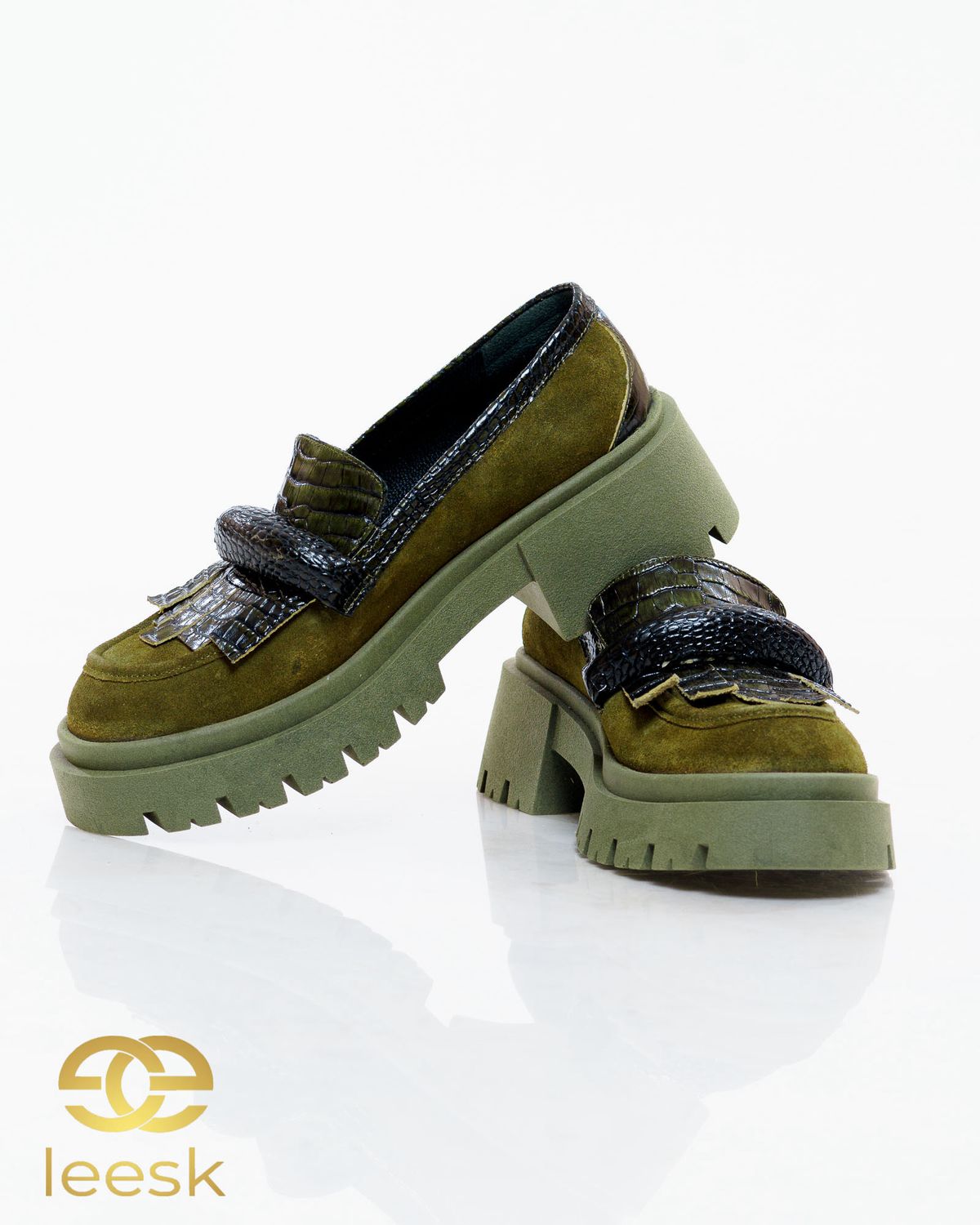 Thandeka Green/olive Loafer