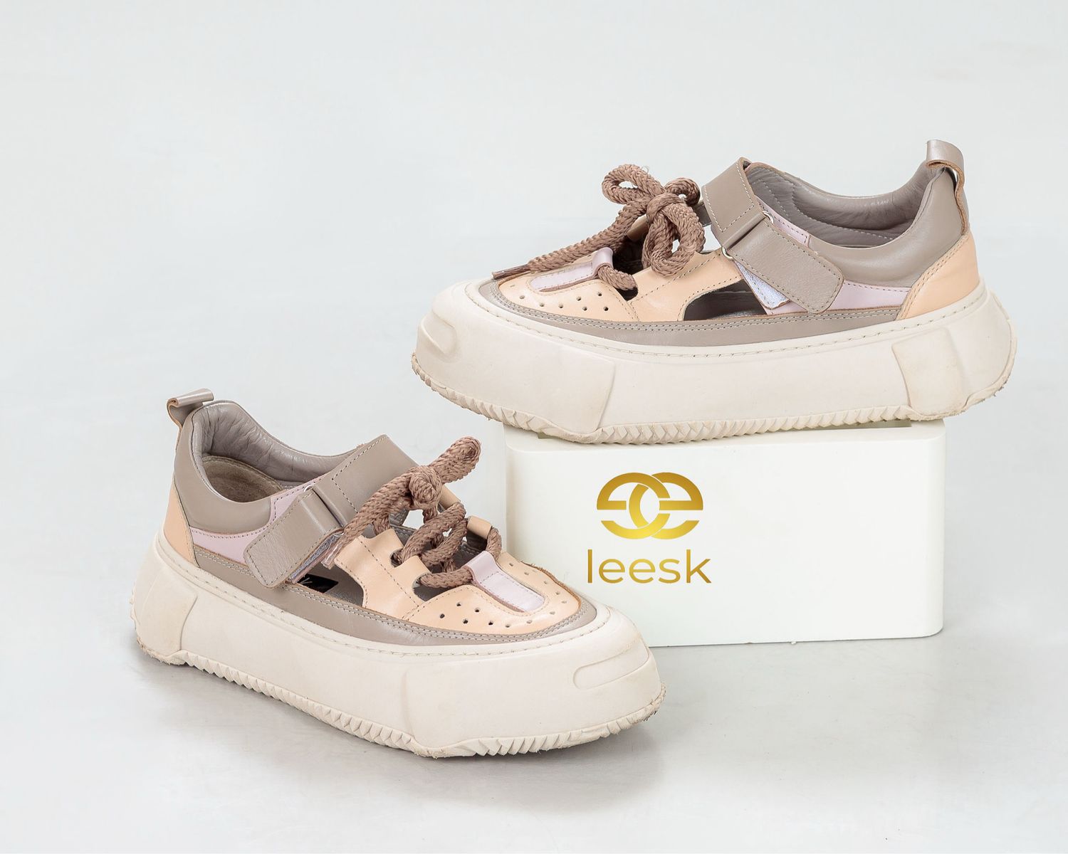 The Elara Leather Sneaker (Fallon)