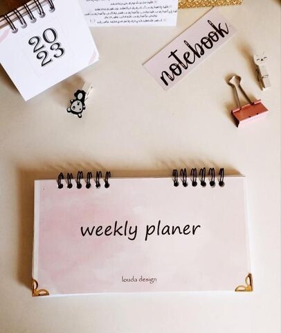 بلانر أسبوعي / weekly planner