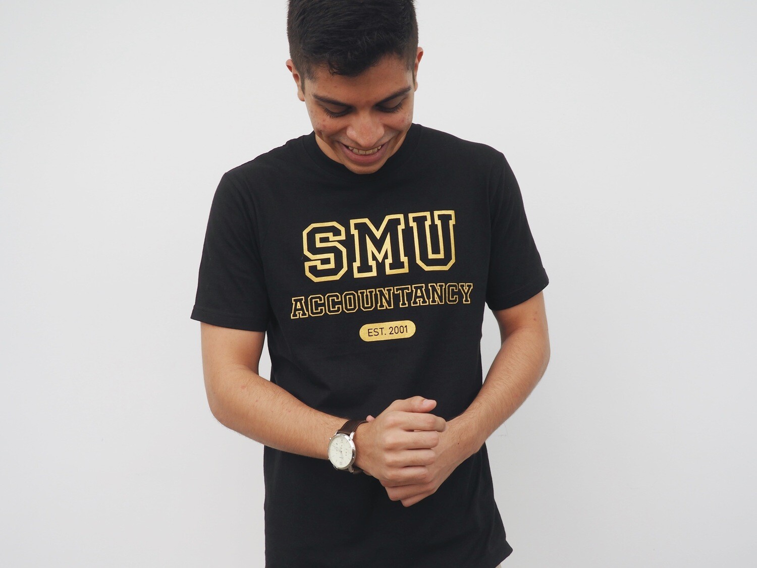 (SOLD OUT) Black & Gold Cotton T-Shirt