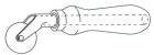2T) Feed Roller (Brass Wheel) WDD 19