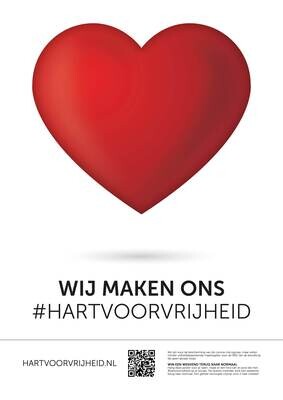 A2 poster #Hartvoorvrijheid